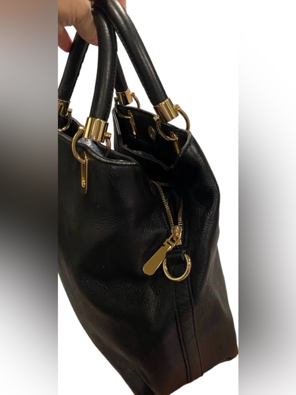 Vince Camuto Black Leather Bag - Picture 5 of 5